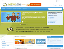 Tablet Screenshot of explania.com